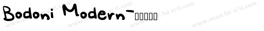 Bodoni Modern字体转换